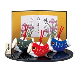 Yakushi Kiln May Doll Tango no Sekku Nishiki Carp Streamer Set (Doillin)