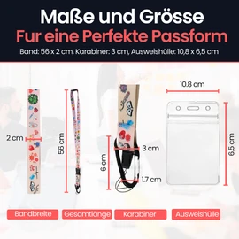 VERY IMPORTANT RUNNER - Nurse Lanyard 56 x 2 cm with Carabiner, Safety Lock & Card Case with Strap - Lanyard for Nurse & Medical Lanyard (Pink with Colour Gradient)