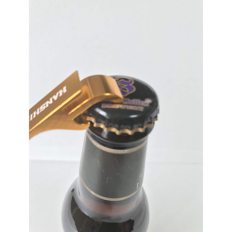 Hanshin Tigers Bottle Opener Key Holder, Gold, Seal Bar Set,