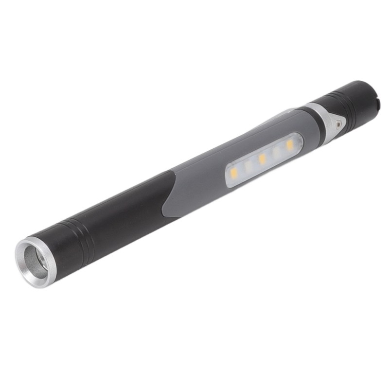 Pen Flashlight USB Charge 3 Light Sources LED Chip Clip