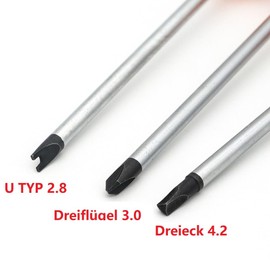 2.8 U-shaped screwdriver triangle screwdriver 4.2 used for loosening and tightening screws, while 3.0 Y-shaped internal used for Y-shaped screws