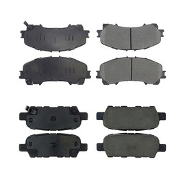 AUTO DN 4X Brake Pads Front and Rear Set Ceramic Brake Pads Replacement for Nissan Rogue 2014-2018 for Infiniti Q50 2014-2018 for Infiniti Q60 2017-2017 for Infiniti QX50 2016-2017