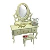 Dolls House Miniature Bedroom Set with 12 Pieces, Double Bed,