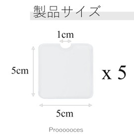 [Proooooces] Acrylic Key Holder Cover, 6.5x9, 7.5x7.5, 9x9, 12x12, 15x8, Set of 5, Protective Sheet, Storage, Acrylic Keychain, Rubber Strap, Protective Cover, Protects Against Dirt and Scratches,