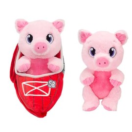 Pig Swaddle Baby Plush, Stuffed Animal Keepsake & Sling Carrier, 9.5" Soft & Squishy Baby Pig Plushie Ideal Gift, Perfect for Kids, Toddlers, Baby Shower