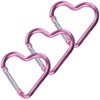 KON Carabiner Heart Shaped Cute Key Holder Hook Aluminum Multifunctional