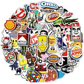 100 Stickers y pegatinas SKATE con diseños Únicos para Electrónicos, Laptops, Termos, Celulares, Guitarras, Patinetas, etc. Calcomanias Decorativas (Stickers, Paquete con 100)