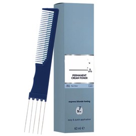 BlondorPlex Pale Silver /81 Cream Toner 2 Ounce with Dual Comb