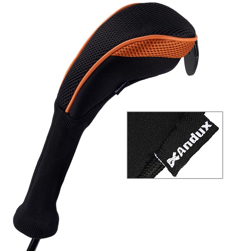 Andux Long Neck Golf Hybrid Club Head Covers with Dial