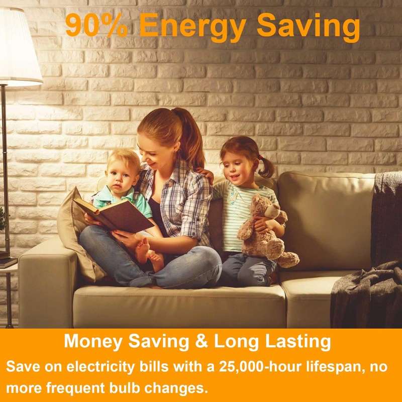 7.3 Inch T10 LED Bulb 6W (Equal 60W), Jacqueny 2PCS