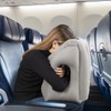 Hama Ergonomic Travel Pillow (Inflatable Pillow for Travel, Travel Pillow