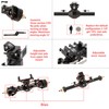 MEUS RACING SCX24 Axles Isokinetic 3-Section CVD 52° Max. Steering