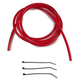 12'ft x 1/8" (3.2mm) ID x 1/4" OD Polyurethane Small Carburetor Vent Hose Fuel Line Mx ATV Dirtbike Carb (Solid Nuclear Red)