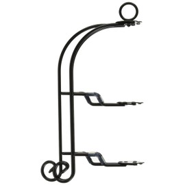 青芳 CASUAL PRODUCT ドルチェ フォールダブルケーキスタンド2段 BK 018169 ブラック アフタヌーンティースタンド cakestand スイーツタワー 折りたたみ 省スペース