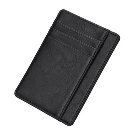 ILIYAH Credit Card Holder Wallet Slim Wallet RFID Blocking Minimalist Credit Card Holder 8 Card Slots and 1 Pockets（Black）