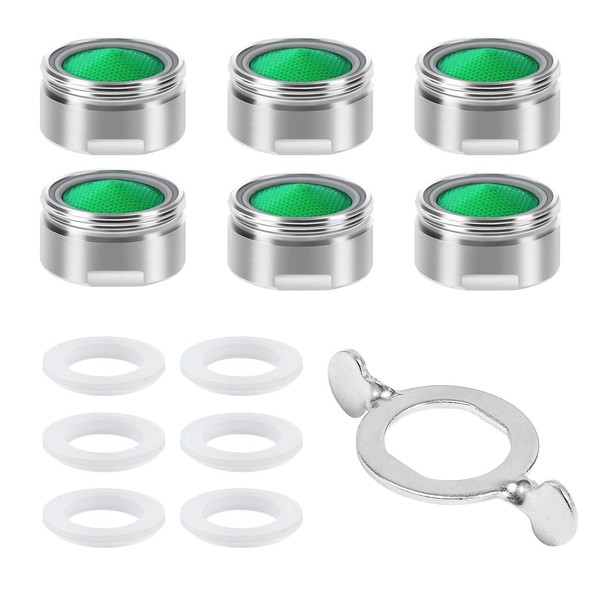 Vinabo 6 Stück Strahlregler für Küche, Bad, Filter für Waschbecken,