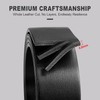 VONMELLI Mens Leather Double Prong Belt Work Casual Belts for