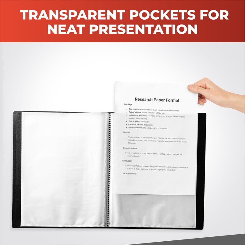 Janrax A4 Pink Flexible Cover 60 Pocket Display Book -