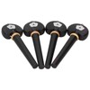 4Pcs Cello Pegs String Tuning Hand Carved Ebony Wood Musical