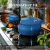 Overmont Enameled Cast Iron Dutch Oven - 7QT Pot with