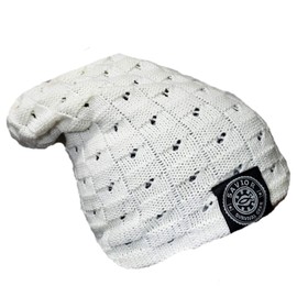 Savior Survival Gear – Slouchy Beanie Hat. Reversible Winter Hat for Women & Men - Warm & Stylish Skull Cap (White)