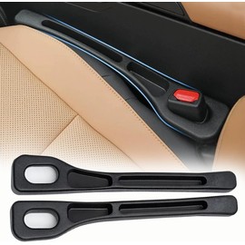 Rellenos de Espacio para Asiento de Coche 2Pzs, Organizador Hueco para Auto, Rellenos Multifuncional Llenar Huecos Entre Asiento y Consola, Car Seat Gap Storage Box Universal para Automóvil SUV Camión