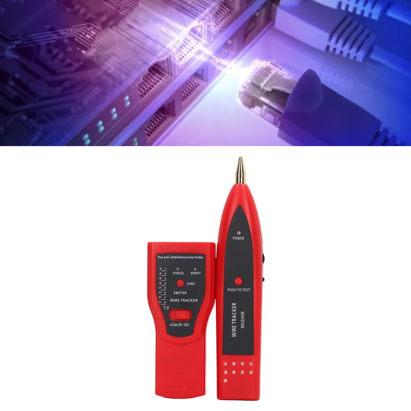 POE Net Cable Wire Tester Multifunctional ABS Regulable Sensitivity Ethernet