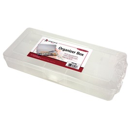 Heritage Arts HPB1005 Small Organizer Box; Divided Into Two 9 1/2" Long Compartments and Includes Eight Tabs to Customize The Inside by Further Dividing it Into as Many as 10 Compartments