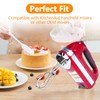 Hand Mixer Whisk Stainless Steel Attachments Compatible with Kitchen Aid