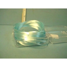 DW Handcraft Miniature Ribbon #19 Light Blue 12 One Yard Pcs. Sticks to Itself When Moisten