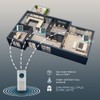 Uni-Com Wireless Portable & Plug-in Door Chime Set, 150m Operating