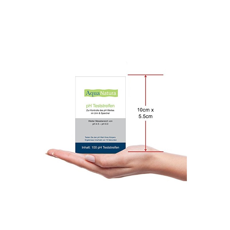Aquanatura pH Teststreifen (100 Stück) Urin & Speichel