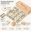 Double 6 Dominoes Set for Family Game Night – 28-Tile