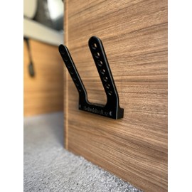 Universal Shoe Holder for Camper & Motorhome, Space Saving Shoe Holder for Wall Mounting, Shoe Organiser for Caravans, Van & Camping, Holder for Various Shoe Types - Black