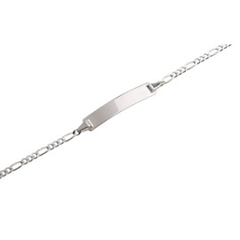 Silberketten-Store Baby- & Kinder ID Armband inklusive Gravur & Geschenksäckchen I aus 925 Silber gefertigt I nickelfrei für Allergiker geeignet I 10 verschiedene Schriftarten I 16 cm