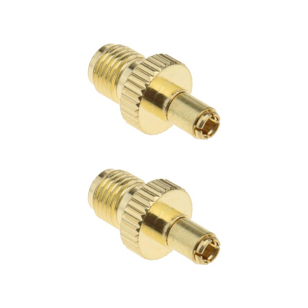 OTOTEC 2 Stück SMA-Buchse auf TS9-Stecker HF-Adapter Koaxialstecker Vergoldet für
