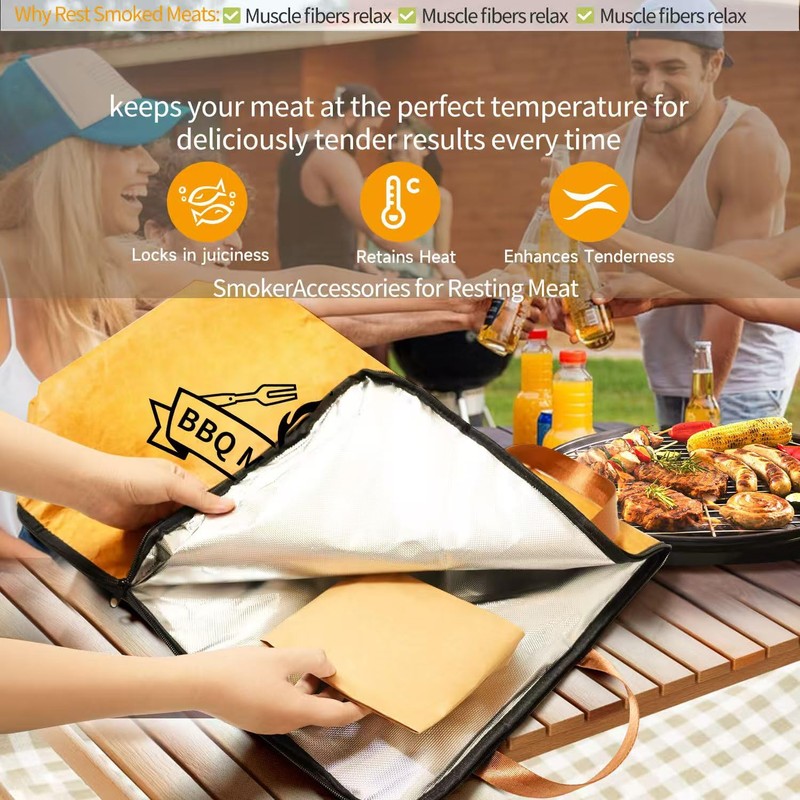 21” BBQ Blanket for Resting Meat - 5-Layer Insulated Grilling