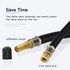 Mellbree 2pcs Valve Stem Extenders, 8.25 Inch Flexible Schrader Tire