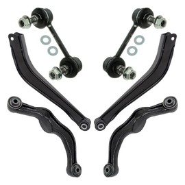 TRQ Rear Suspension Kit Control Arm Sway Bar Stabilizer Link Compatible with 2005-2009 Subaru Legacy