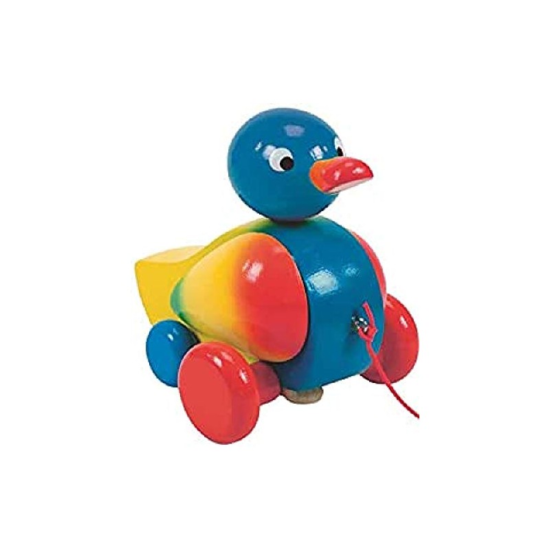 Woodyland 16 x 12 cm Didactic Toys Pull Along Duck