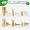 Ailbiuko Air Coupler & Plug Kit,45 Pcs 1/4" NPT Air