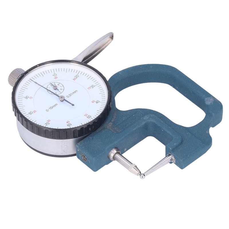 Thickness Gauge High Accuracy Round Dial Thickness Measuring Tool Aluminum