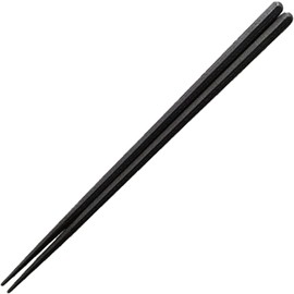 Fukui Craft Chopsticks SPS Resin Chopsticks Made in Japan Dishwasher Safe New Hexagonal Wood Grain Chopsticks Black 7.7 inches (19.5 cm), Made in Japan