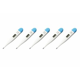 FARMADAR Termometro Digital Lcd Clinico Oral Axilar Tipo Pluma 5 Piezas
