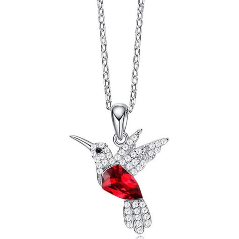Mayfer Collar de plata esterlina .925 para mujer con dije