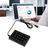 Mechanical Numeric Keypad Wired 21 Keys Blue Switch Color LED