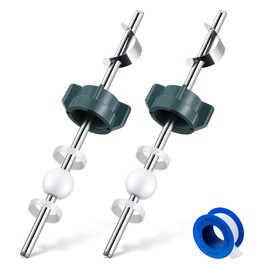 Enhon 2 Pack Lavatory Pop up Center Piece Assembly, Bathroom Sink Stopper Replacement with Seal Tape, Pivot Rod Bathroom Universal Sink Repair Kit, Compatible with Pfister Pop up Stopper PS2673