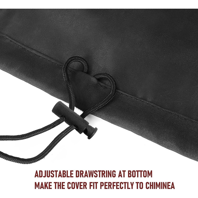 Groumh LARGE SIZE Protective Chiminea Covers, Weather Resistant Outdoor Patio