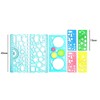 Ieron 7 Pcs Multi Shaped Drawing Templates Plastic Ruler, Creative