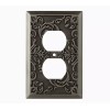 Liberty W27107-904 Fairhope Heirloom Silver Single Duplex Cover Plate